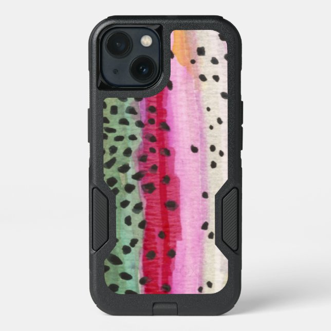 Rainbow Trout Fishing, Ichthyology Otterbox iPhone Case (Back)