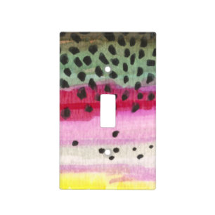 Rainbow Trout Fishing Light Switch Cover