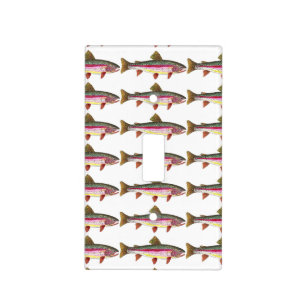 Rainbow Trout Fishing Light Switch Cover