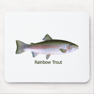 Rainbow Trout Fishing  Logo Mouse Pad
