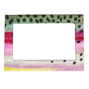 Rainbow Trout Fishing Magnetic Photo Frame