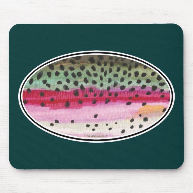 Rainbow Trout Fishing Mouse Pad (Front)