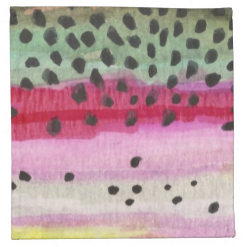 Rainbow Trout Fishing Napkin