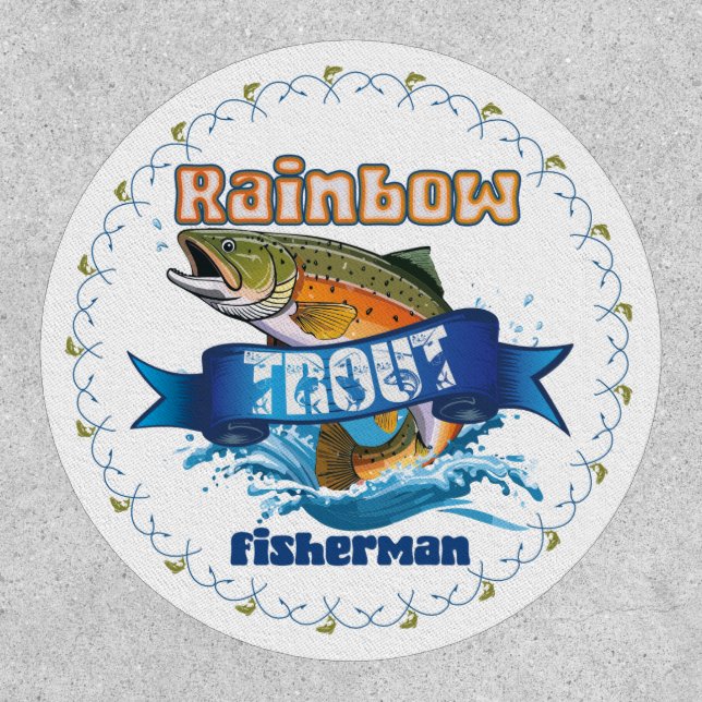 Rainbow Trout Fishing patch (Front)
