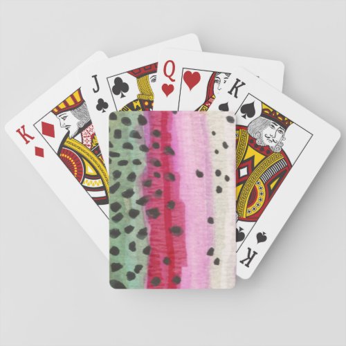 Rainbow Trout Fishing Poker Cards