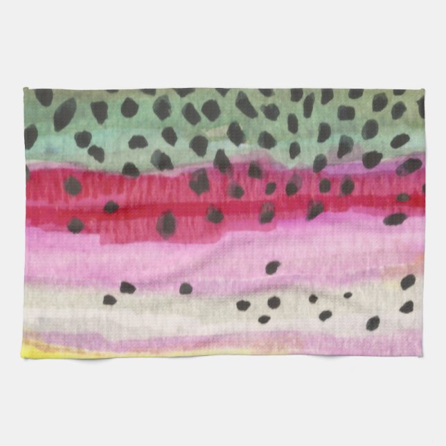 Rainbow Trout Fishing Towel (Horizontal)