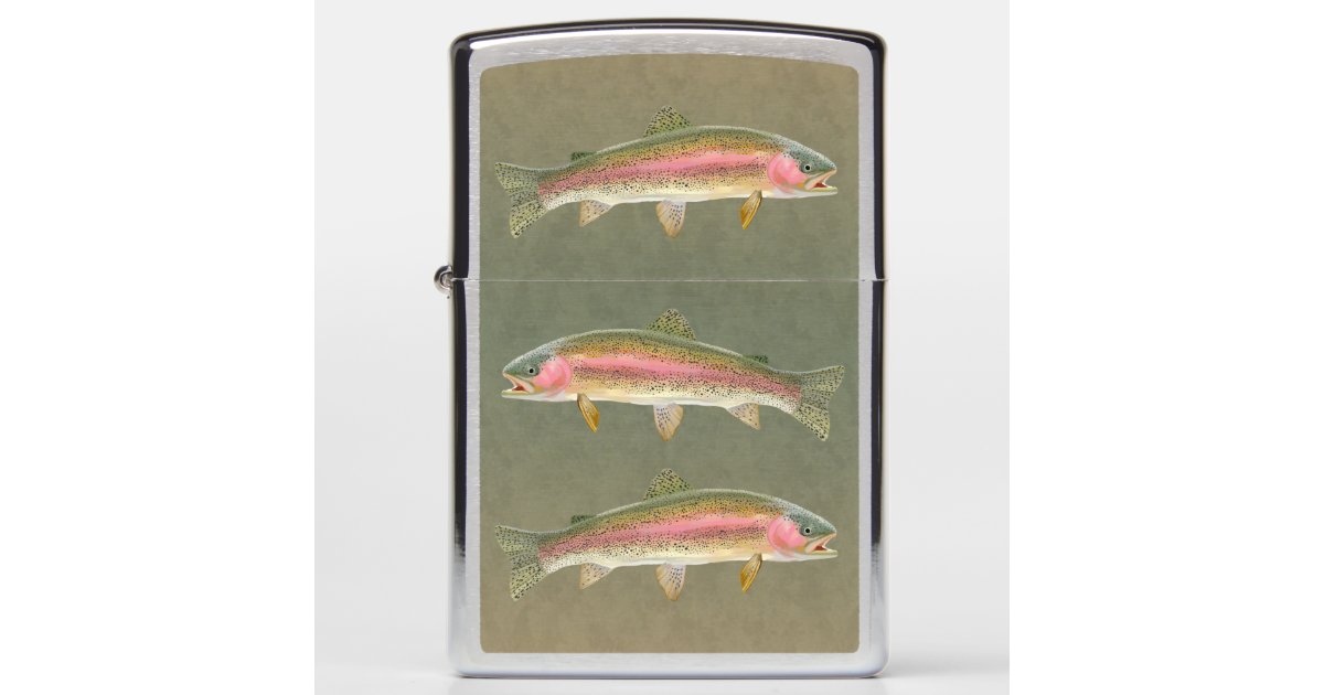 Rainbow Trout Fishing Zippo Lighter