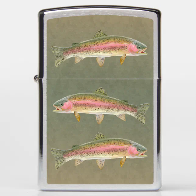 ZIPPO - 【未使用】zippo rainbow Trout Amazon.com: Zippo Lighter: Rainbow Trout Fishing - Brushed