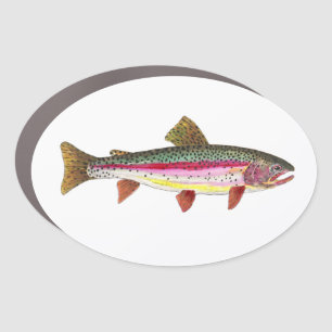 Rainbow Trout Fly Angler's Truck Car Magnet