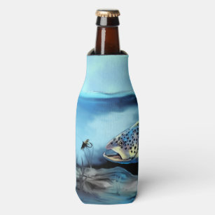 Rainbow Trout Fly Fishing Bottle Cooler