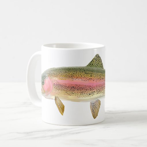 Rainbow Trout Fly Fishing Coffee Mug | Zazzle