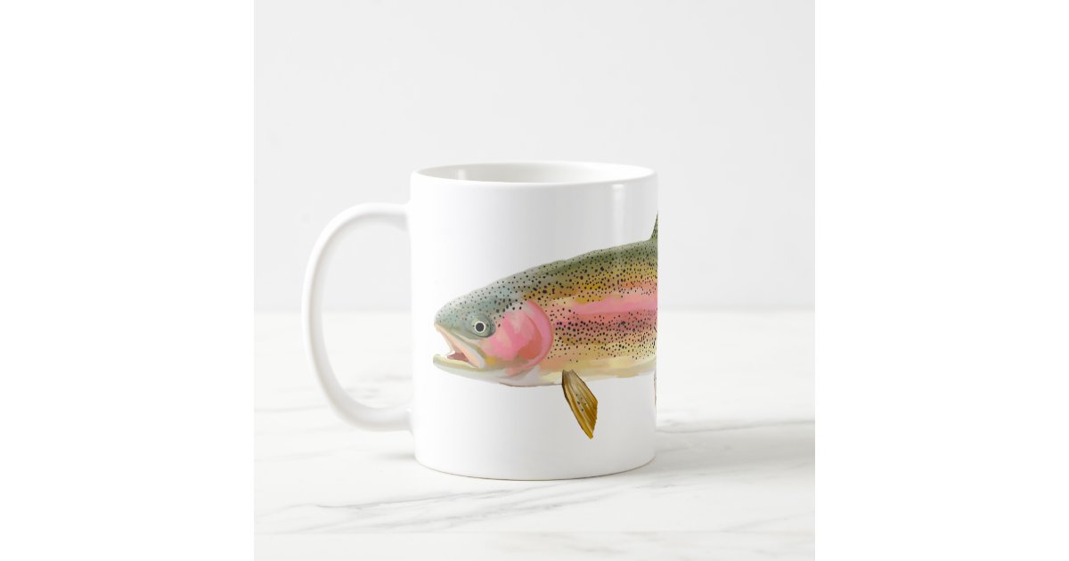 Rainbow Trout Fly Fishing Coffee Mug | Zazzle