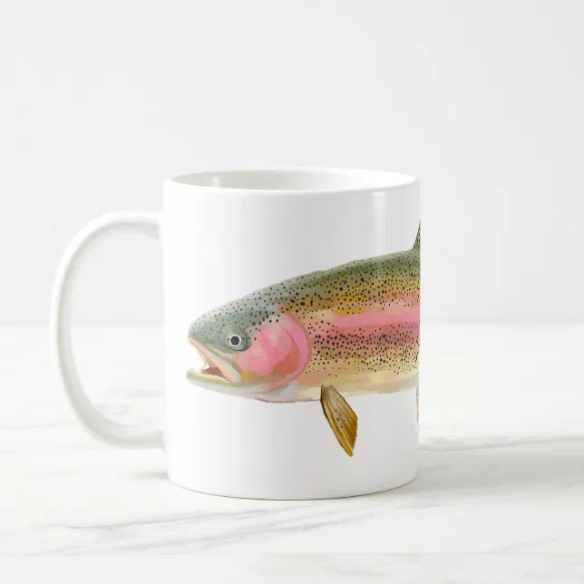 Rainbow Trout Fly Fishing Coffee Mug | Zazzle