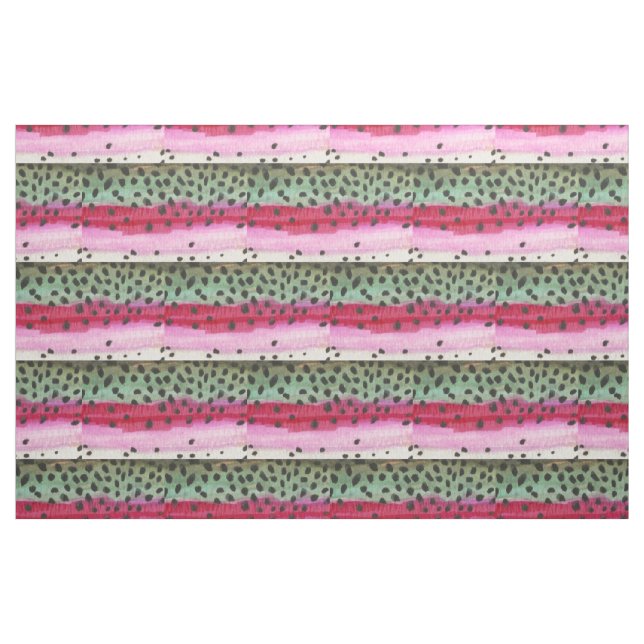 Rainbow Trout Fly Fishing Fabric (Yard)