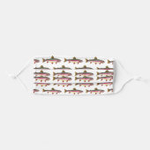 Rainbow Trout Fly Fishing Him Her Adult Cloth Face Mask (Front, Folded)