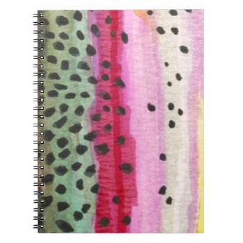 Rainbow Trout Fly Fishing Log Notebook by TroutWhiskers at Zazzle