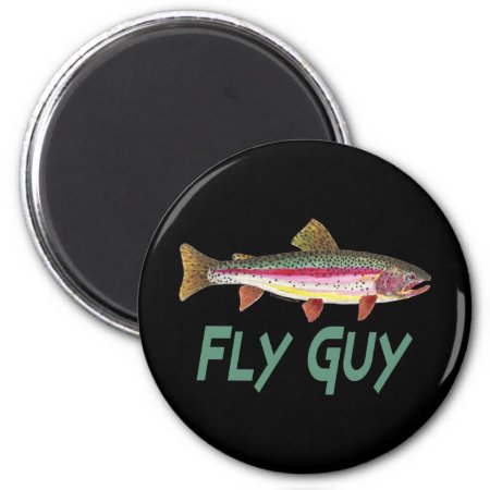 Rainbow Trout Fly Fishing Magnet