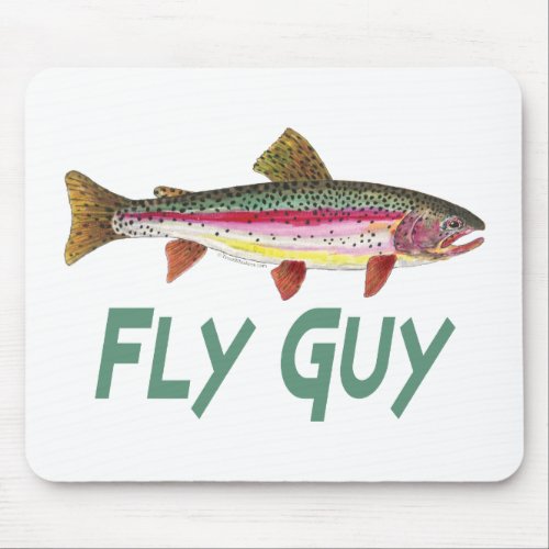 Rainbow Trout Fly Fishing Mouse Pad