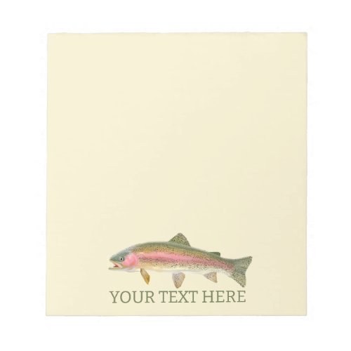 Rainbow Trout Fly Fishing Notepad