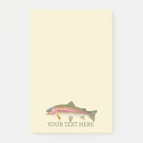 Rainbow Trout Fly Fishing Post_it Notes