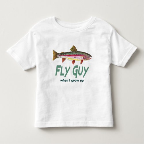 Rainbow Trout Fly FIshing Toddler T_shirt