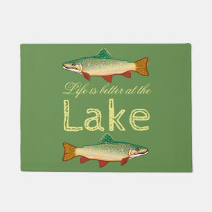 Rainbow Trout   Green Life is better at the Lake Doormat