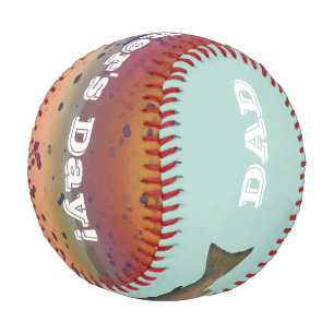 Rainbow Trout Happy Father's Day Fishing Dad 2020 Baseball