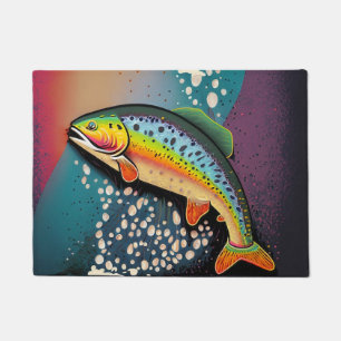 Rainbow Trout Home Decor Premium Doormat