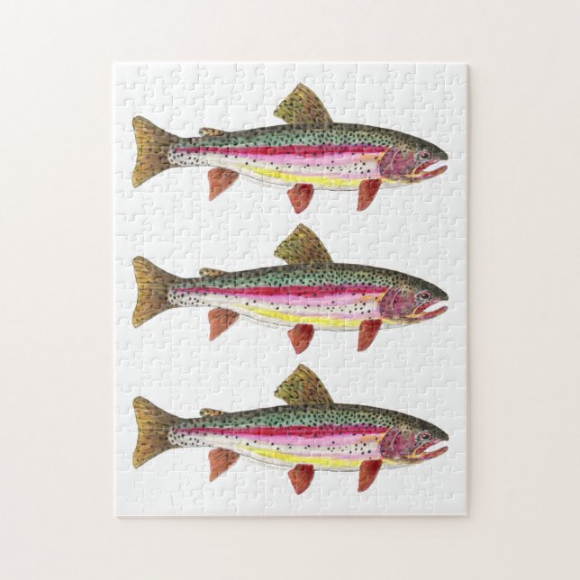 Rainbow Trout Ichthyology Fishing Jigsaw Puzzle (Vertical)