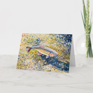 Rainbow Trout - Letterpress Thank You Card