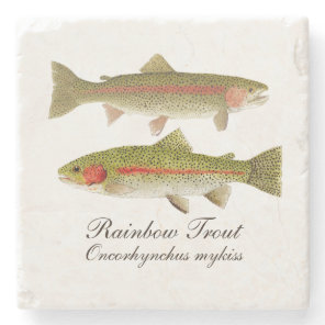 Rainbow Trout Marble Coaster