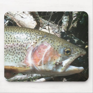 Rainbow trout mouse pad