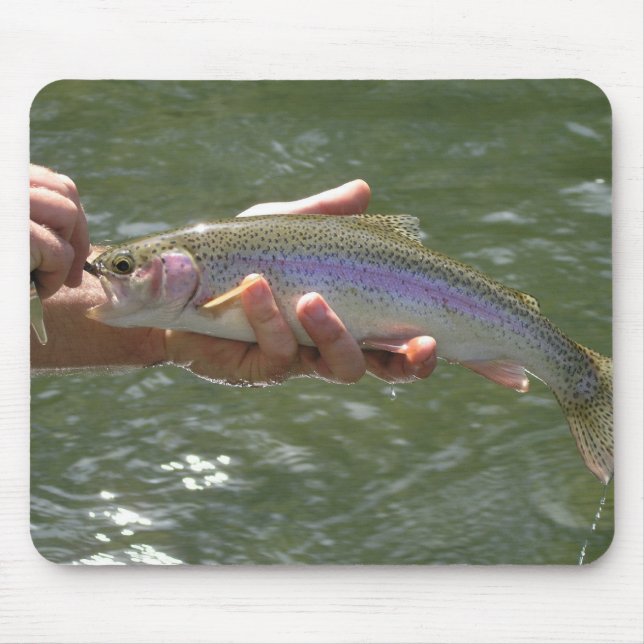 Rainbow trout mouse pad (Front)
