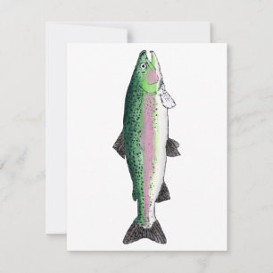 Rainbow Trout Note Card