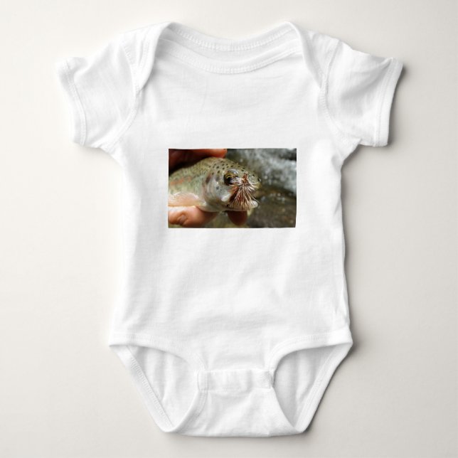 Rainbow Trout photo Baby Bodysuit (Front)