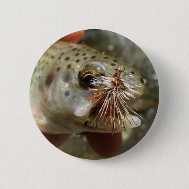 Rainbow Trout photo Button (Front)