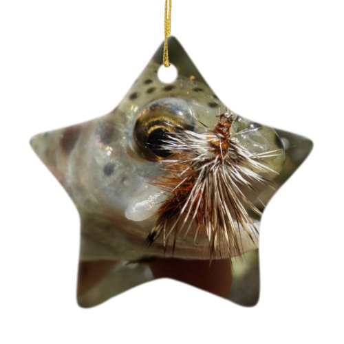 Rainbow Trout photo Ceramic Ornament