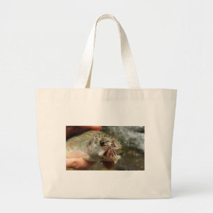 Rainbow Trout photo Large Tote Bag