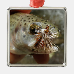 Rainbow Trout photo Metal Ornament