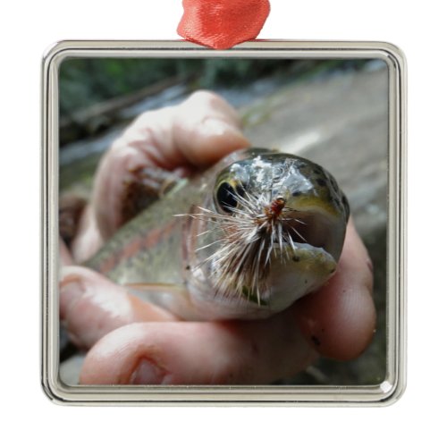 Rainbow Trout photo Metal Ornament