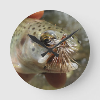 Rainbow Trout photo Round Clock