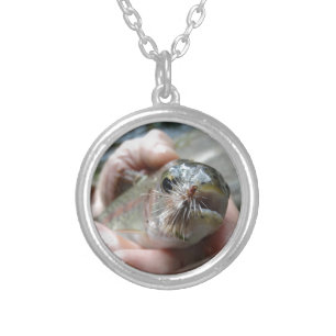 Rainbow Trout photo Silver Plated Necklace