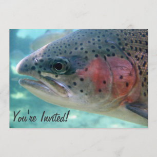 Rainbow Trout Retirement Party Invitation