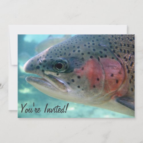 Rainbow Trout Retirement Party Invitation