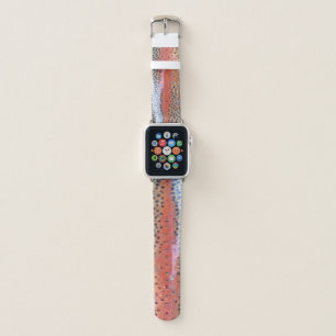 Rainbow Trout Skin Abstract Pattern Apple Watch Band