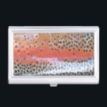 Rainbow Trout Skin Abstract Pattern Business Card Case<br><div class="desc">Rainbow Trout Skin Abstract Pattern is Applied on This Product.</div>