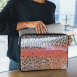 Rainbow Trout Skin Abstract Pattern Laptop Sleeve<br><div class="desc">Rainbow Trout Skin Abstract Pattern is Applied on This Product.</div>