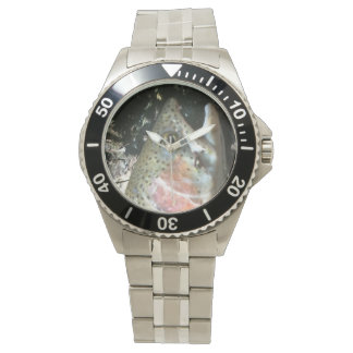 Rainbow trout skin,  fly fishing watch