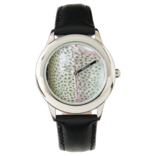 Rainbow trout skin, fly fishing watch