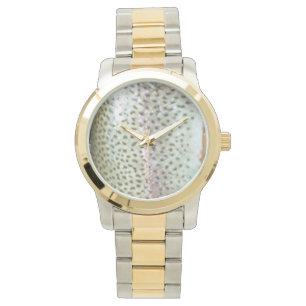 Rainbow trout skin, fly fishing watch